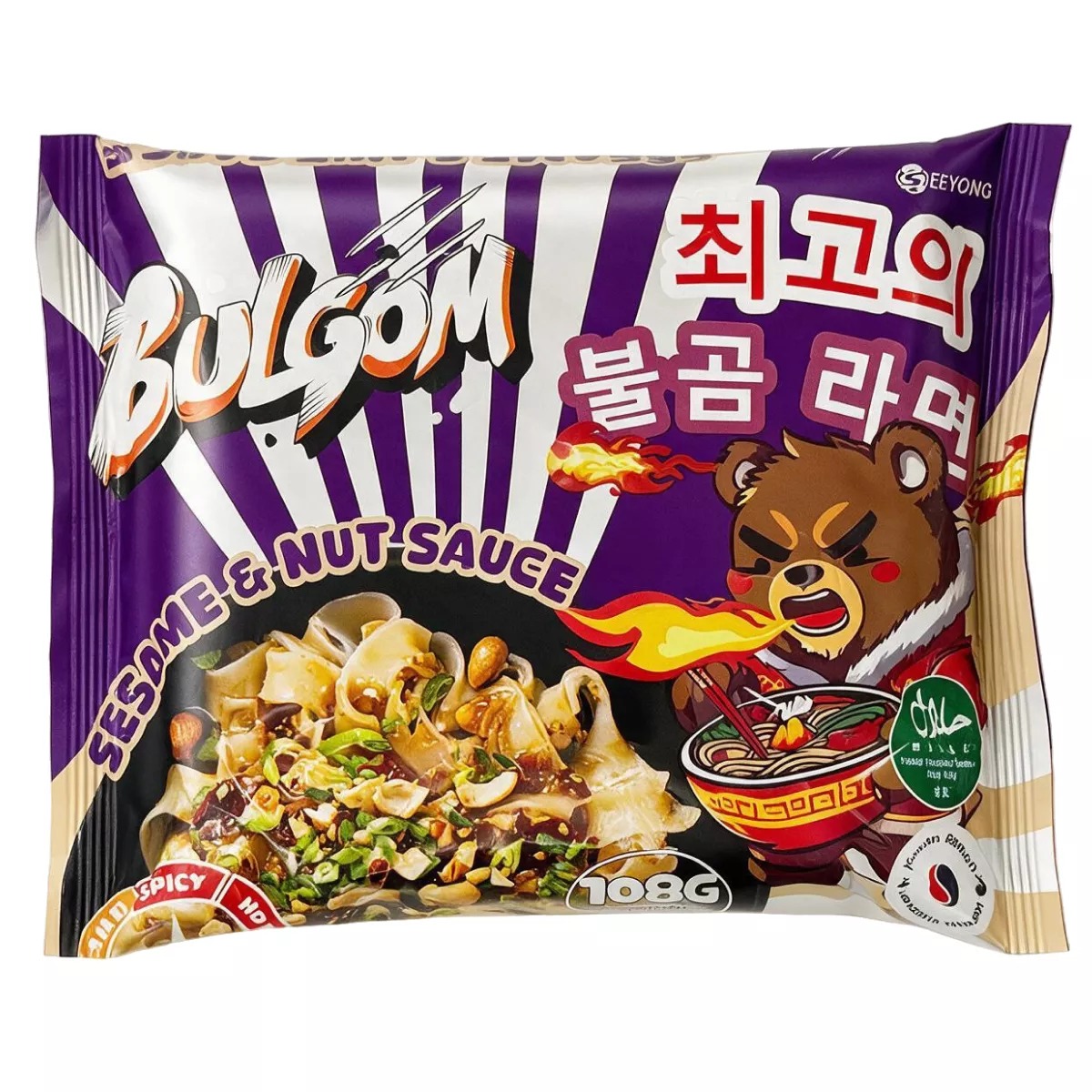 Лапша BULGOM Sesame & Nut sauce 108гр