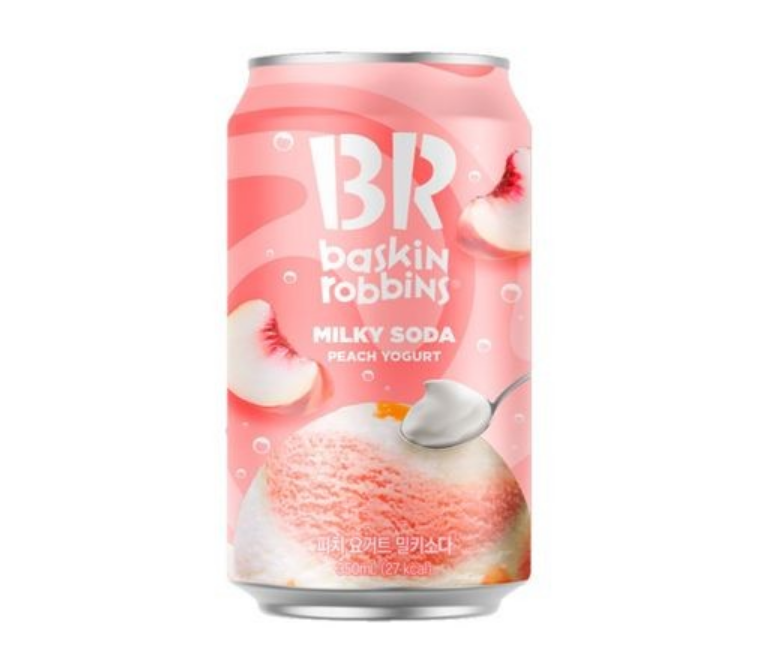 Газ.напиток Baskin Robbins Milky Soda Peach Yogurt   350мл