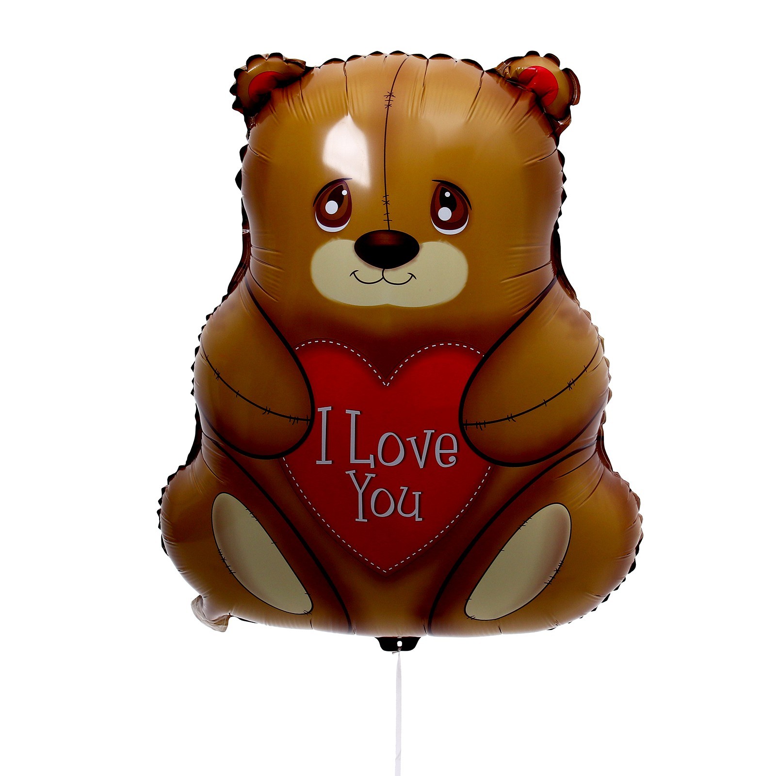 Шар фольгированный 27" "Мишка с сердцем"