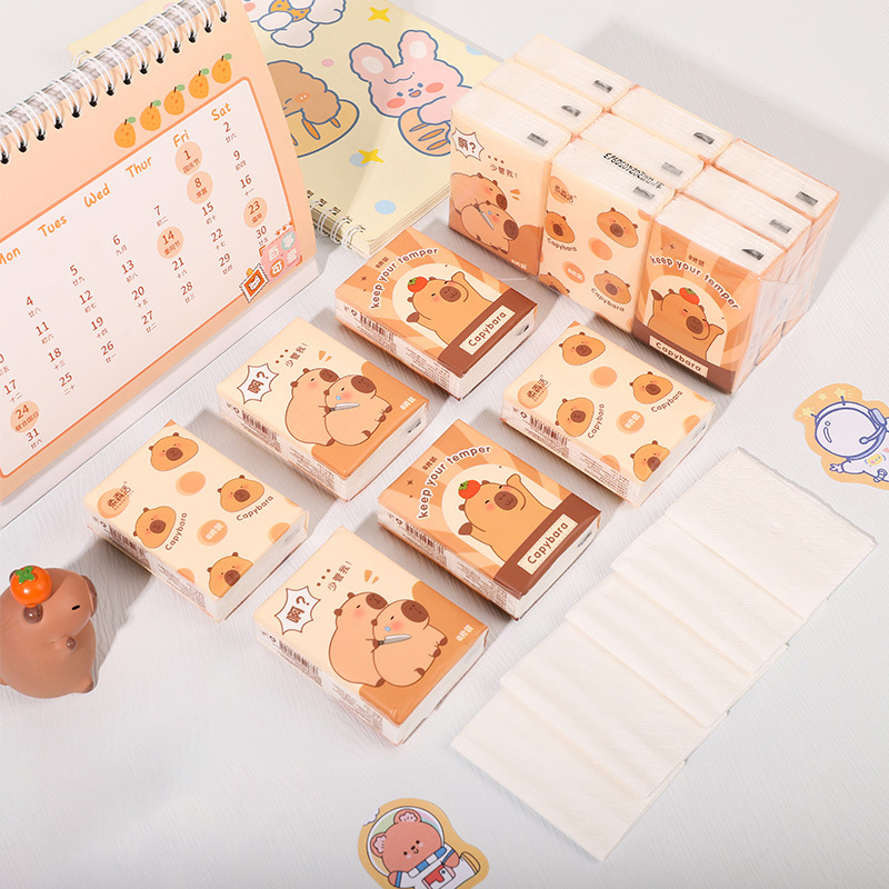 Салфетки бумажные "Капибара"