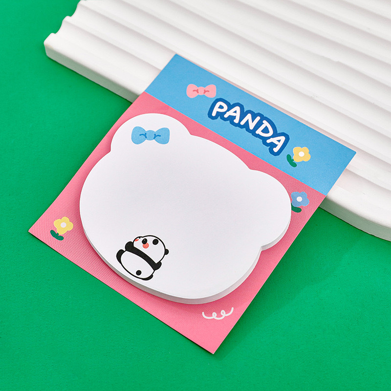 Стикеры для заметок "Панда-Hello Kitty" розовая подложка