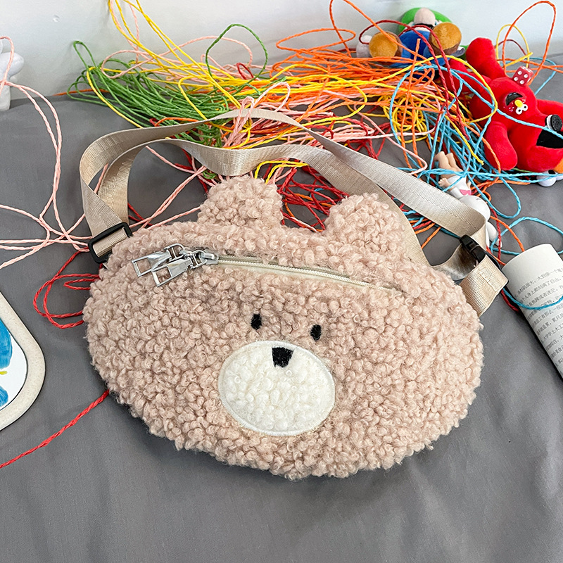 Сумка меховая "Кролик" коричневый