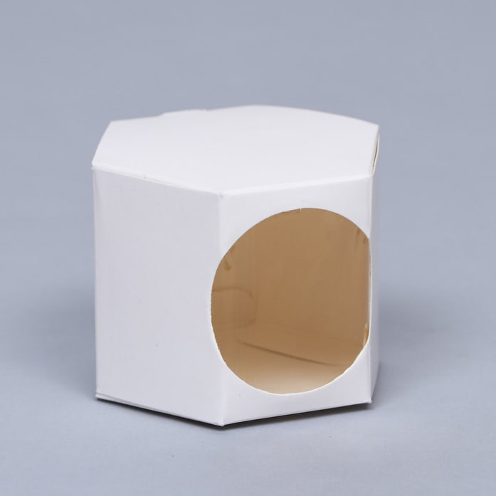Бонбоньерка, белая, 8 х 7,5 х 6см