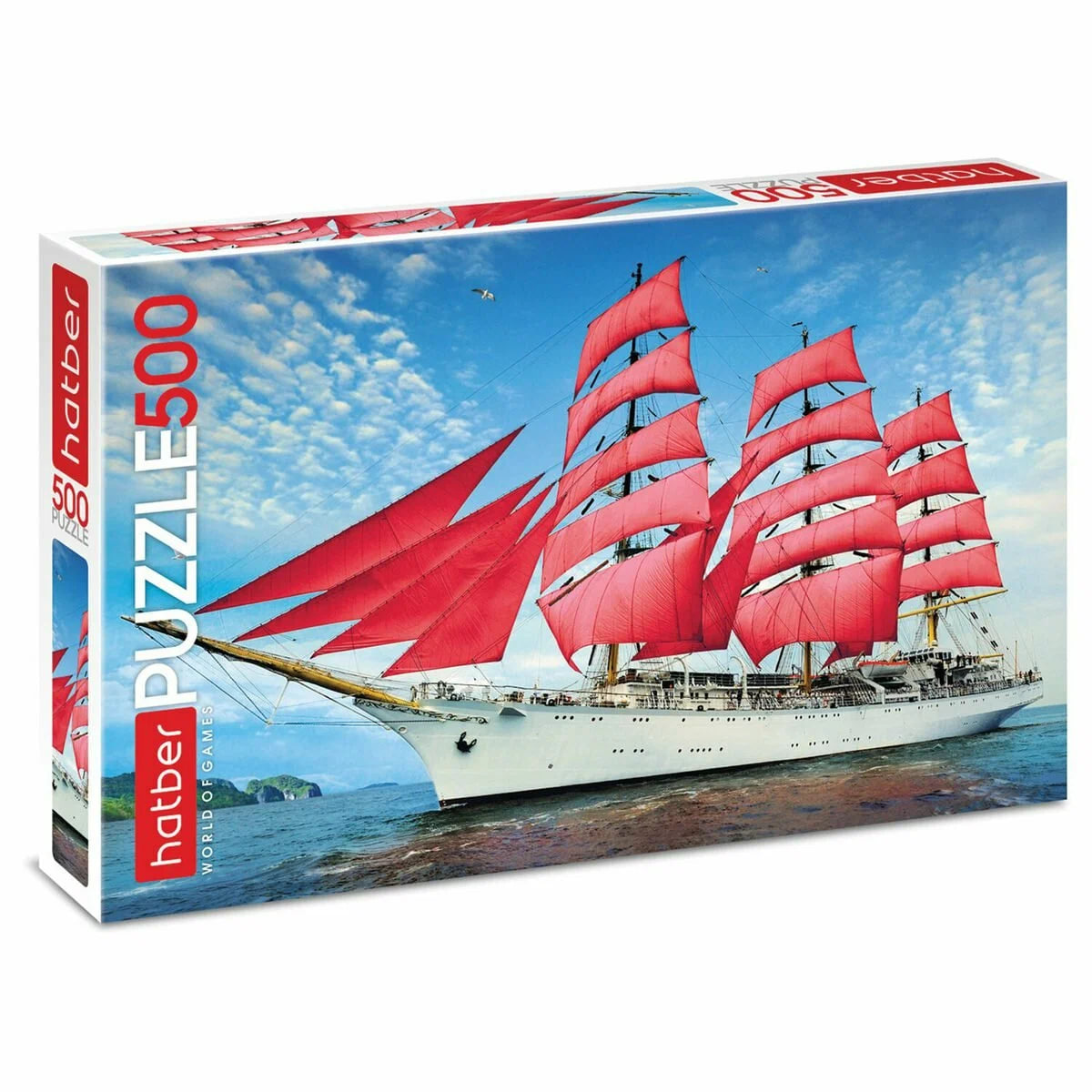 Пазлы 500 элементов, 330*480 мм Алые паруса Hatber 500ПЗ2_06514