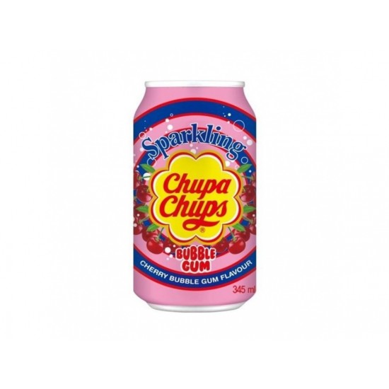 Газированный напиток Chupa Chups Bubble Gum Cherry (Жвачка Вишня) 345мл (24)