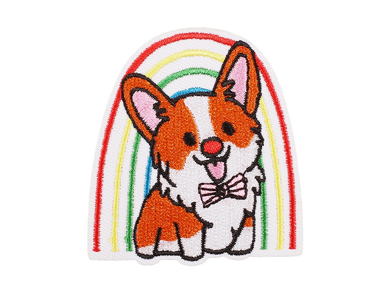 Нашивка "Корги. Радуга"