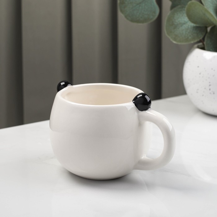 Кружка Доляна «Панда», 490 мл, доломит, белая - фото 2