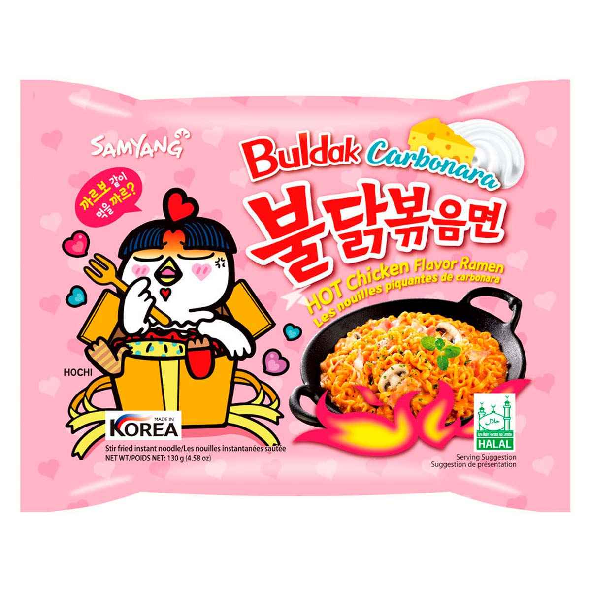 Лапша Samyang Buldak Spicy Ramen Carbonara   130гр