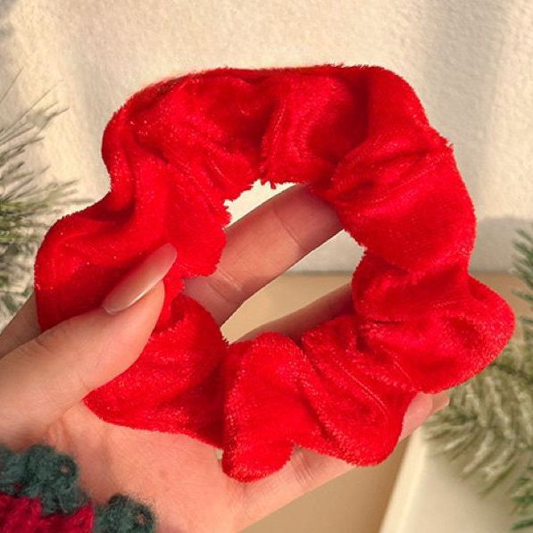 Резинка для волос красная "Классика"