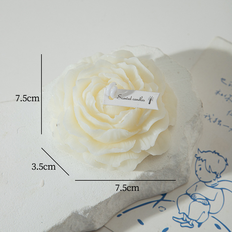 Свеча "Цветок" белая - фото 2