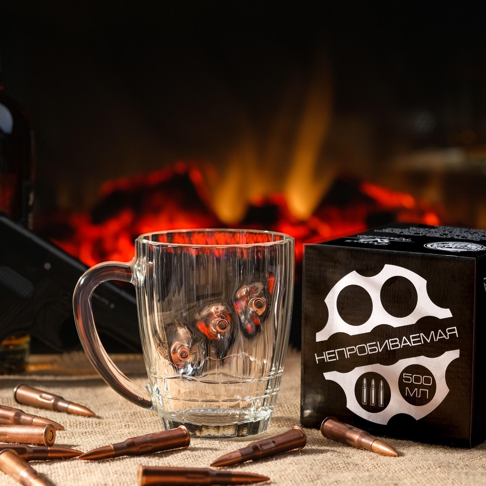 Кружка пивная «Непробиваемая», 500 мл