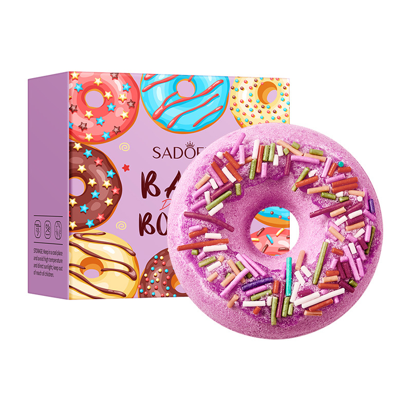 Бомбочка для ванны "Пончик" фиолетовый