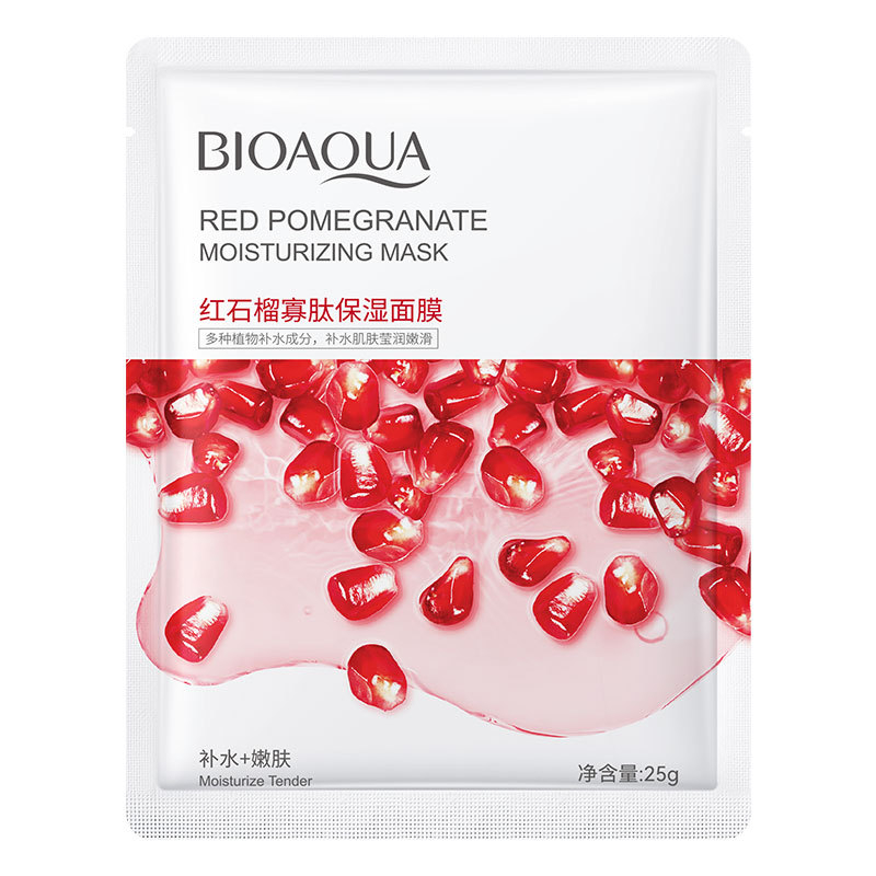 Маска для лица Bioaqua "Гранат" (белая)