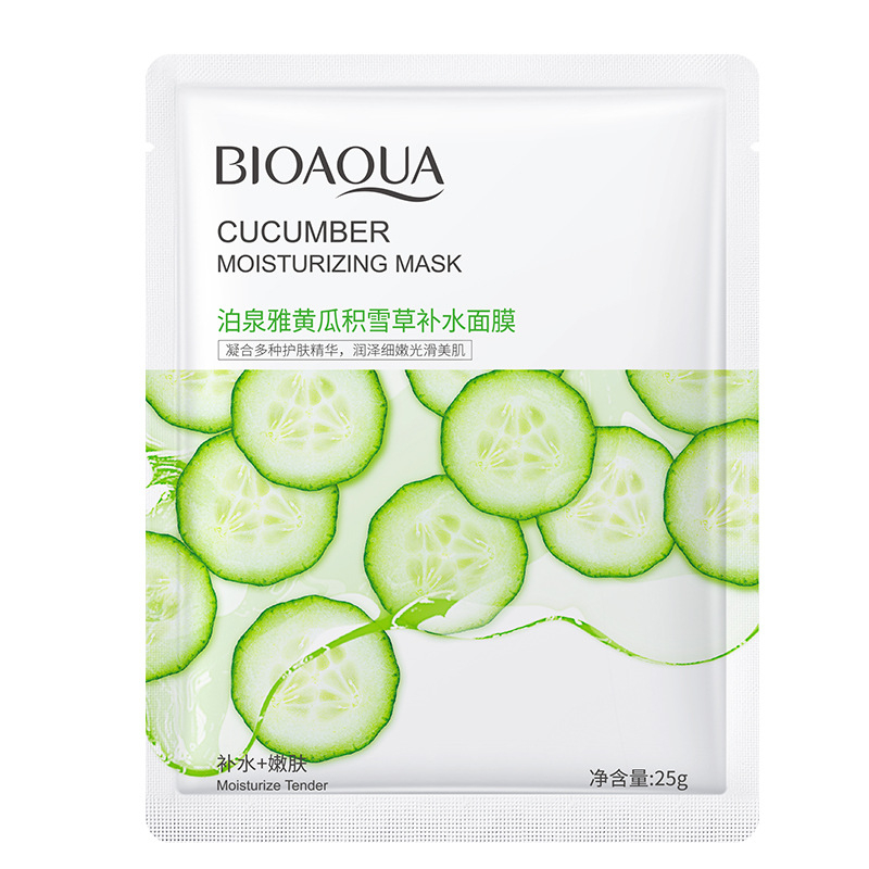 Маска для лица Bioaqua "Огурец" (белая)