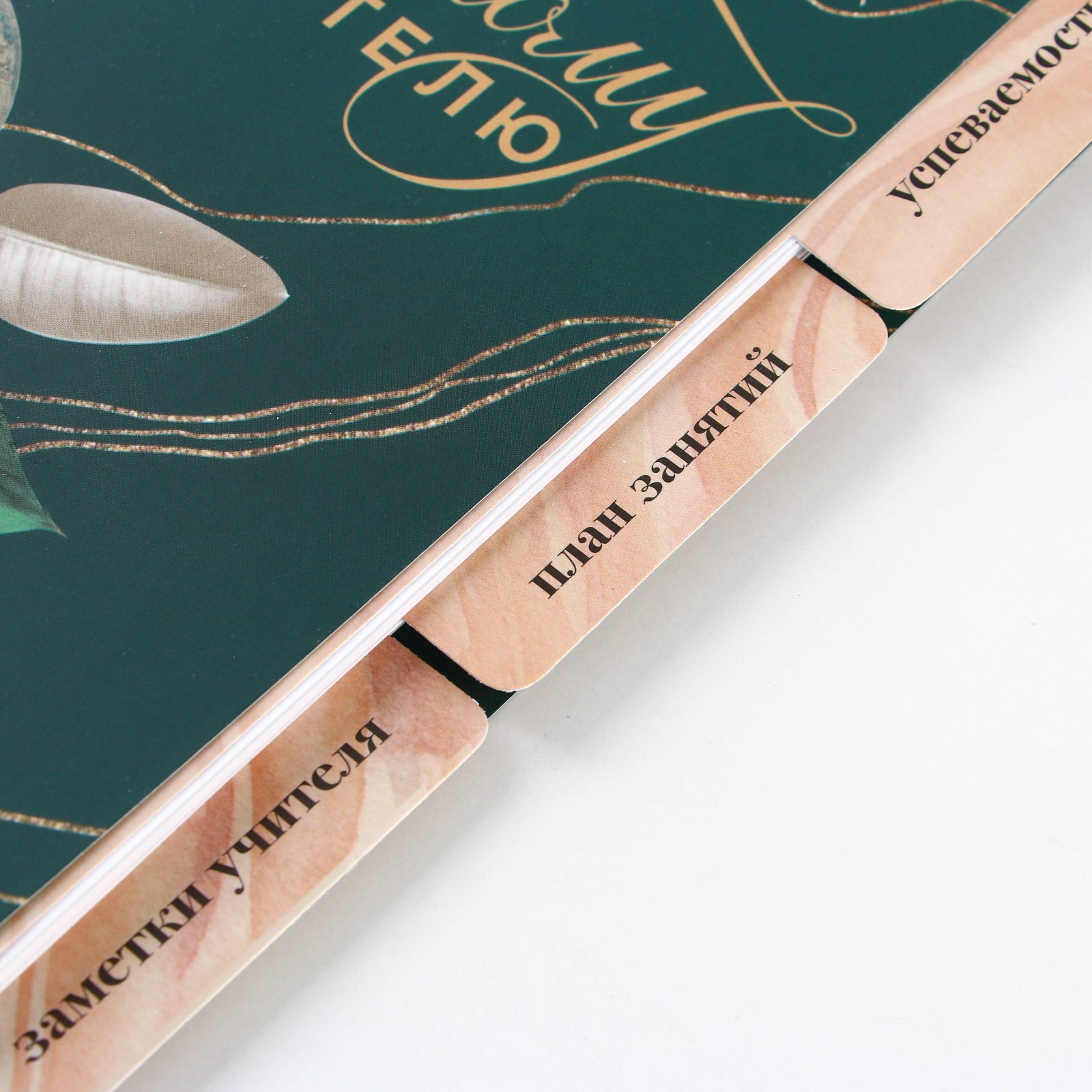 Журнал успеваемости на год для учителя , формат А5, 80 листов, мягкая обложка «Золотому учителю» - фото 2