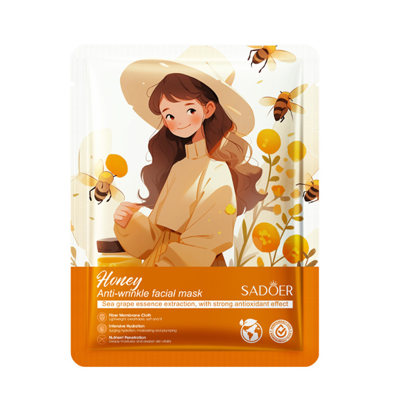 Маска косметическая для лица "Мёд" (девушка)