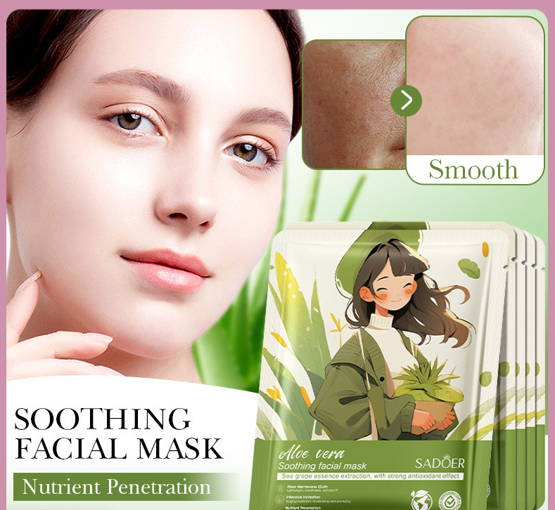 Маска косметическая Aloe Vera алоэ вера (девушка)