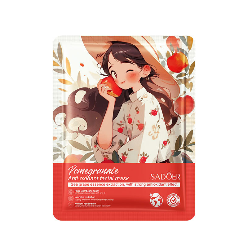Маска косметическая Pomegranate гранат (девушка) Sadoer