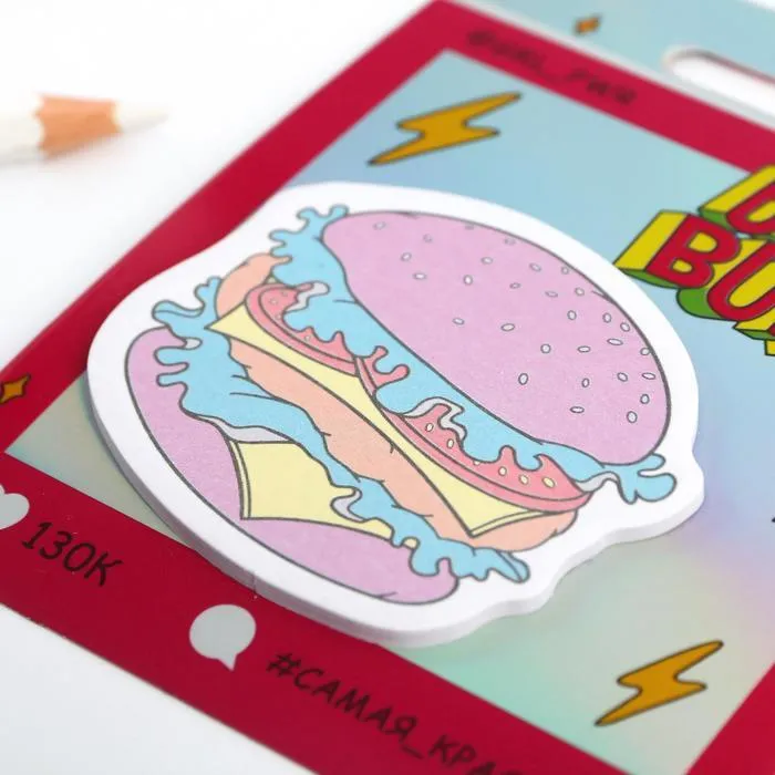Блок с липким краем "Burger" - фото 2