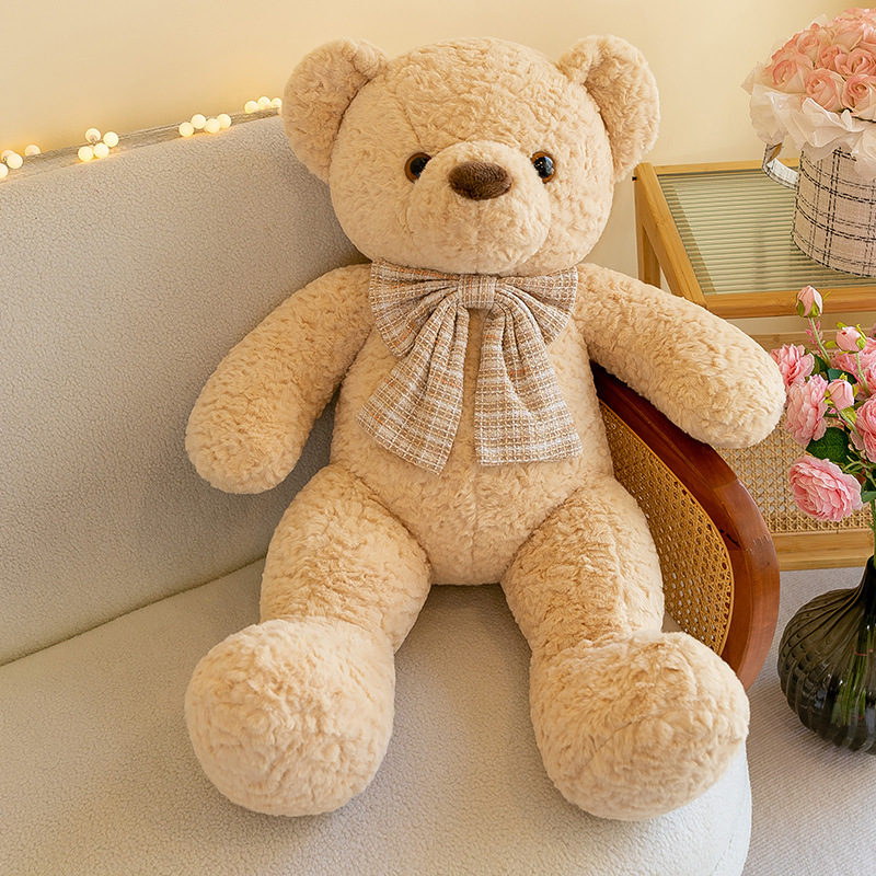 Мягкая игрушка "Мишка с бантом" коричневый 60 см