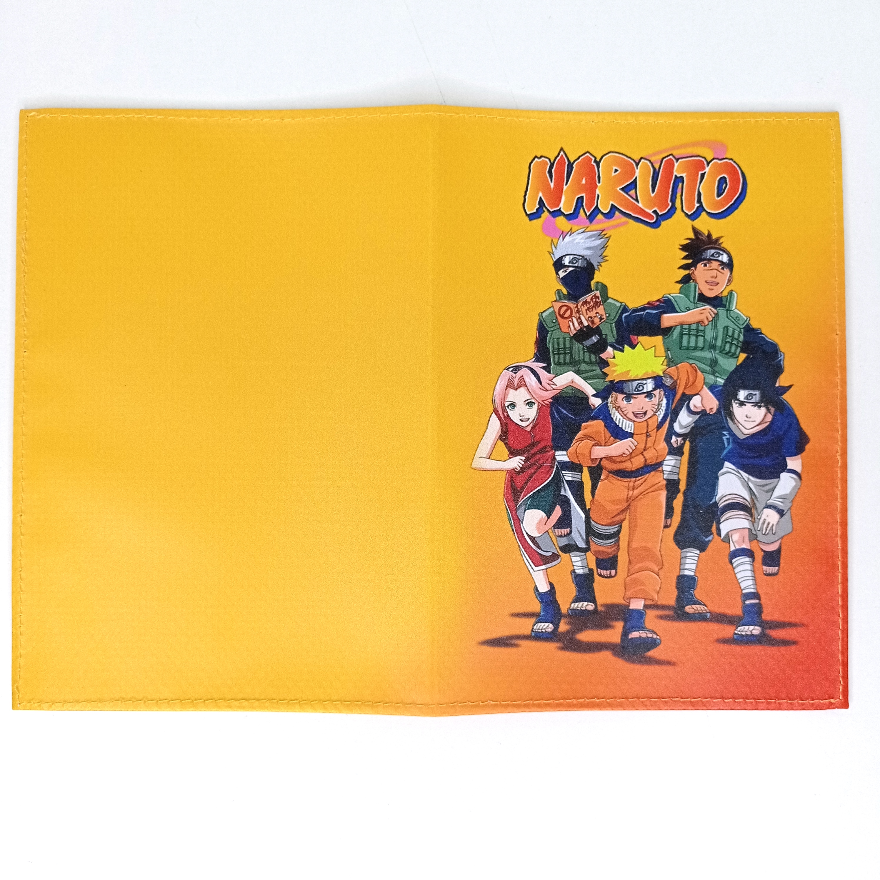 Обложка для паспорта "Наруто" (оранжевый фон)