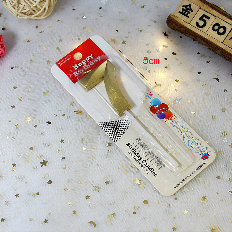 Свеча "Золотая цифра" 7