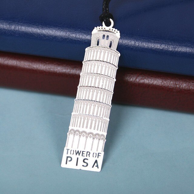 Металлическая закладка для книги "Пизанская башня"