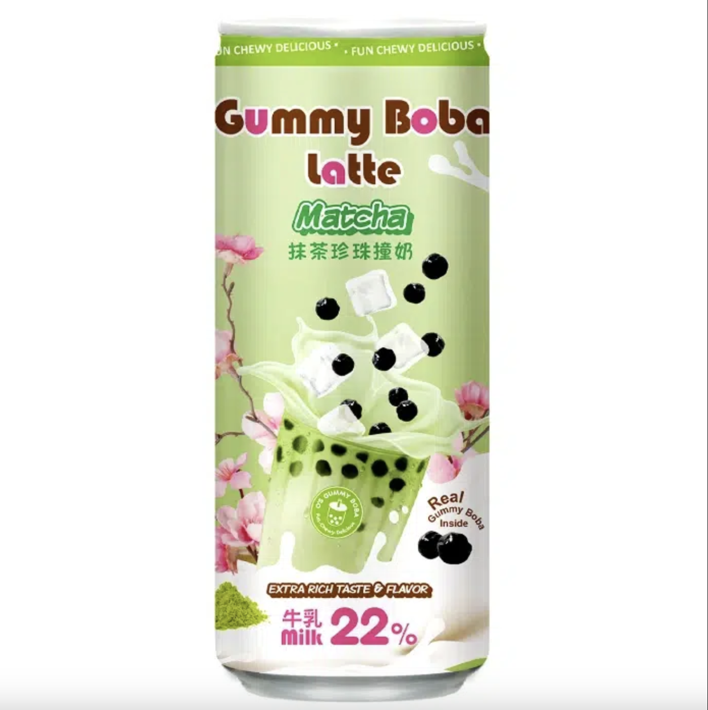 Напиток O's Bubble Gummy Boba Latte MATCHA 470мл (12)