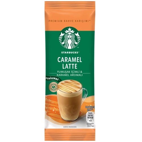 Кофе растворимый, STARBUCKS Caramel Latte 23гр