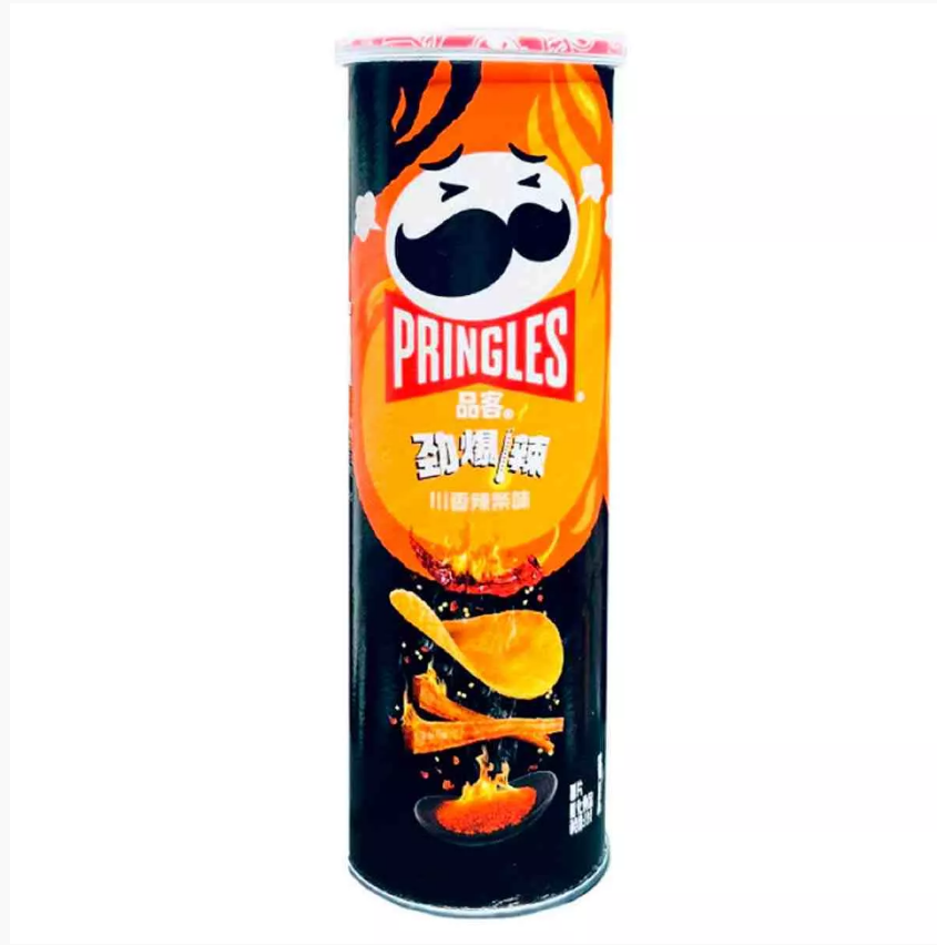 Картофельные чипсы Pringles со вк. азиатских закусок под острым сычуаньским соусом, 110 г