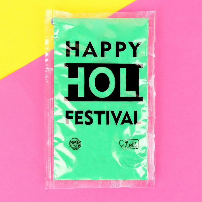 Краска холи, мятный