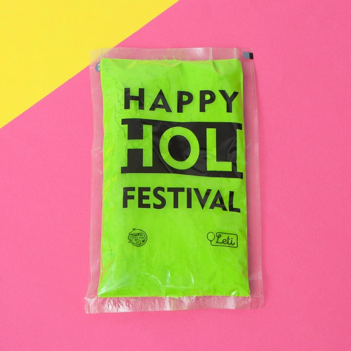 Краска холи, салатовая, 100 г