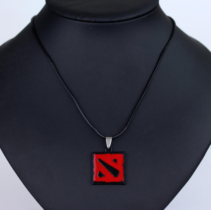 Кулон "Dota 2" черный квадратный