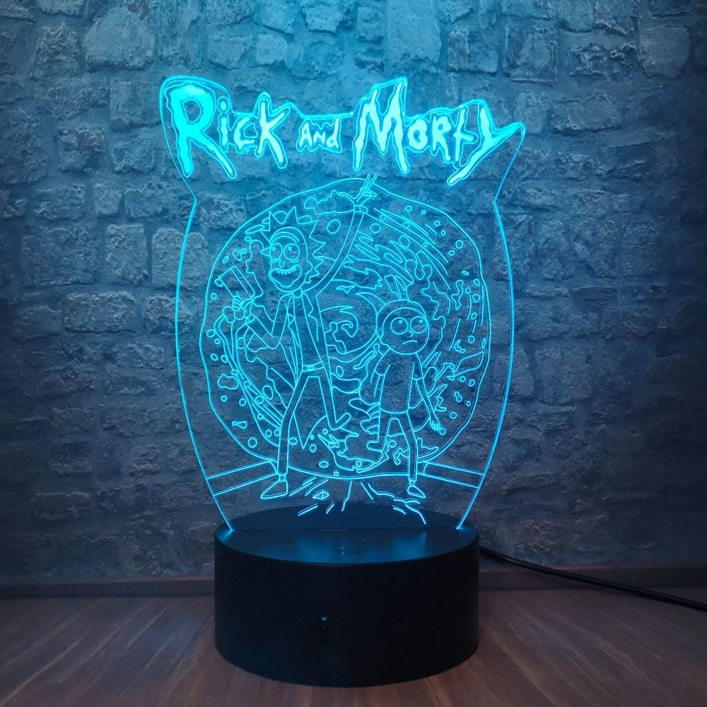 Светильник акриловый "Рик и Морти" из портала