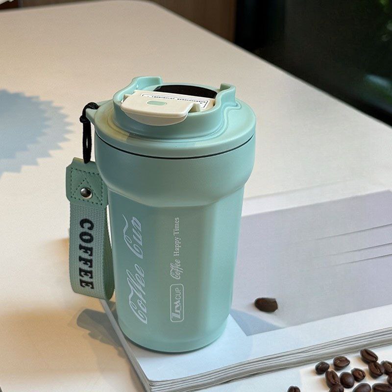 Термос-термокружка "Coffe Cup" голубая