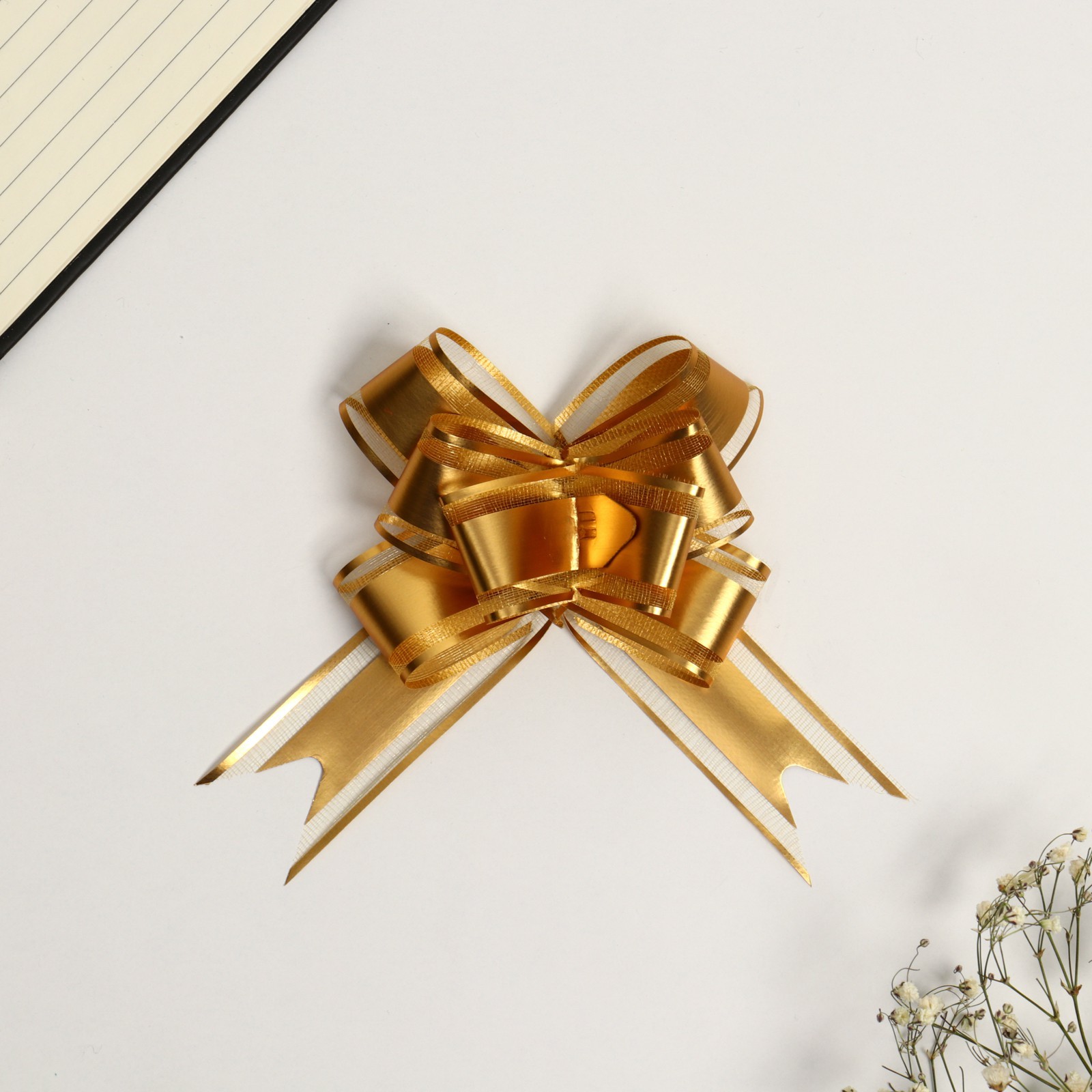 Бант-бабочка №3 (золото)