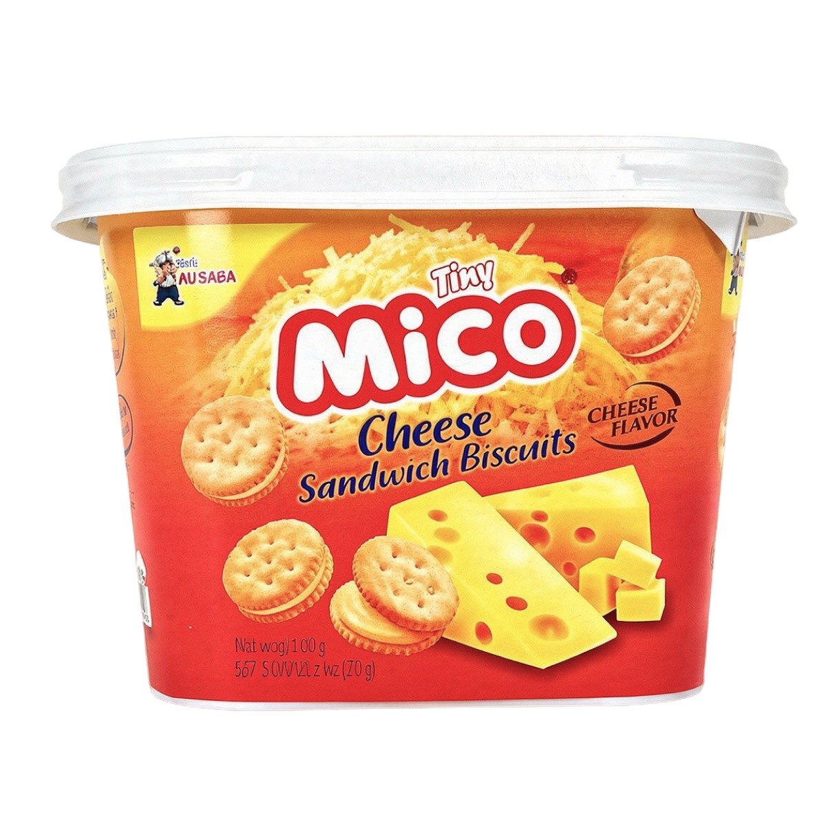 Печенье Tiny Mico Cheese Sandwich Biscuits со вкусом сыра, 36 г