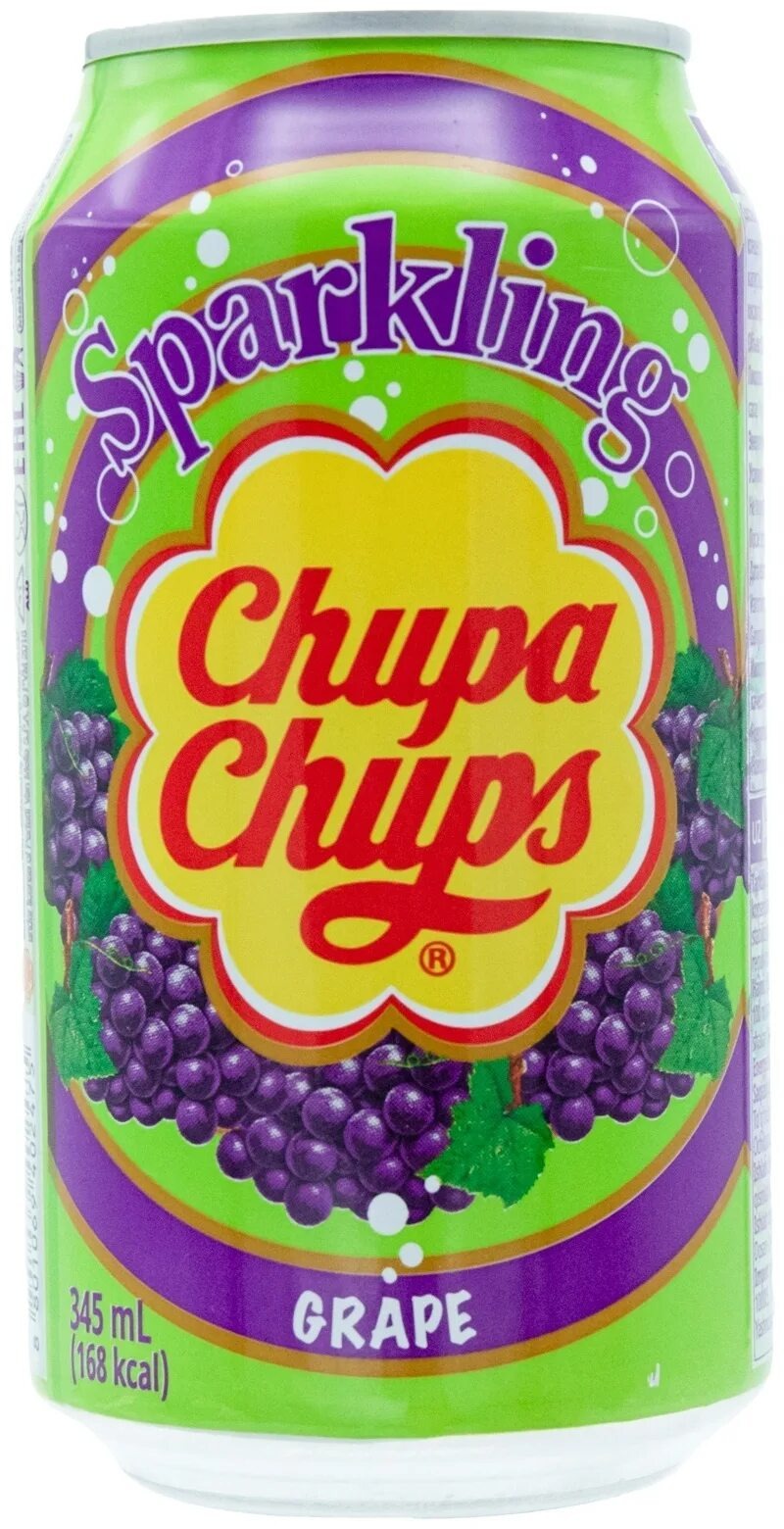 Газ.напиток Chupa Chups Grape  ж/б 345мл