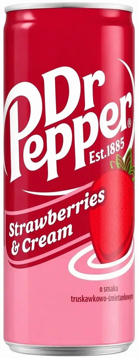 Газ.напиток Dr.Pepper STRAWBERRY&CREAM   330мл