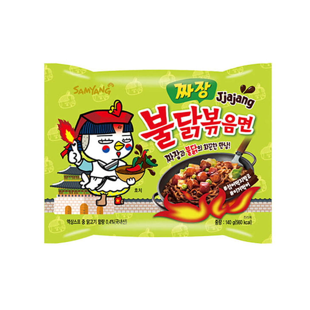 Лапша б.п. Samyang Hot Chicken Ramen Flavor Ramen Jjajang острая со вк. кур в бобовом соусе, 140 г