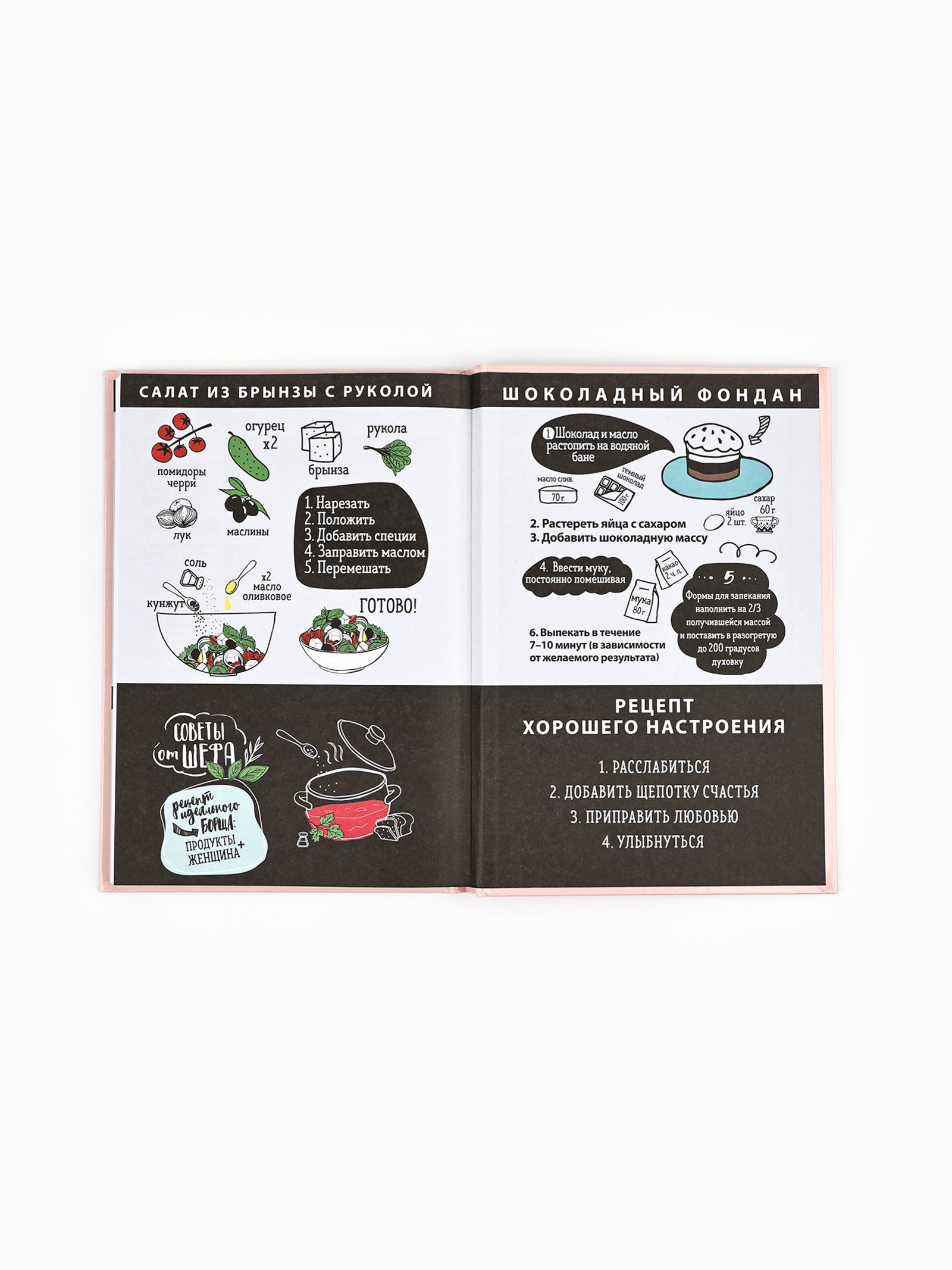 Книга для записи рецептов А5, 80 л. Твердый переплет «Ешь, готовь, люби» - фото 2