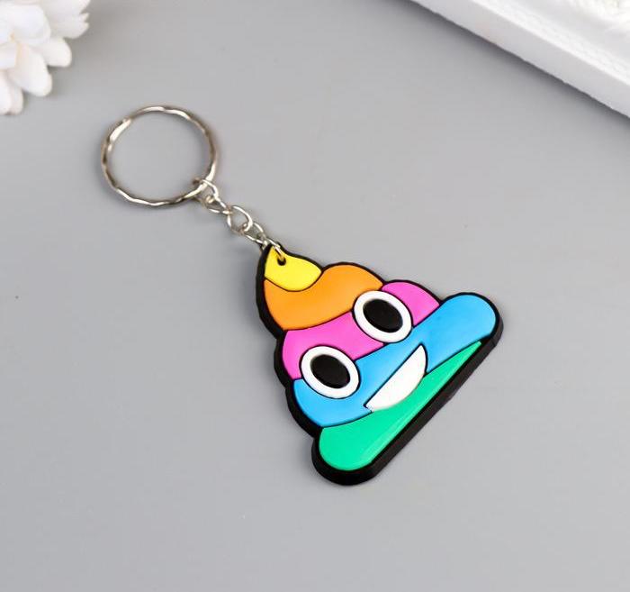 Брелок резина "Какулька" 3,7х4,2 см - фото 2