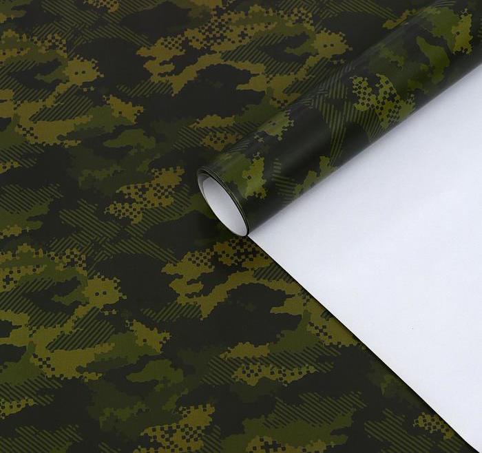 Бумага упаковочная, "Камуфляж №2", 49 х 70 см