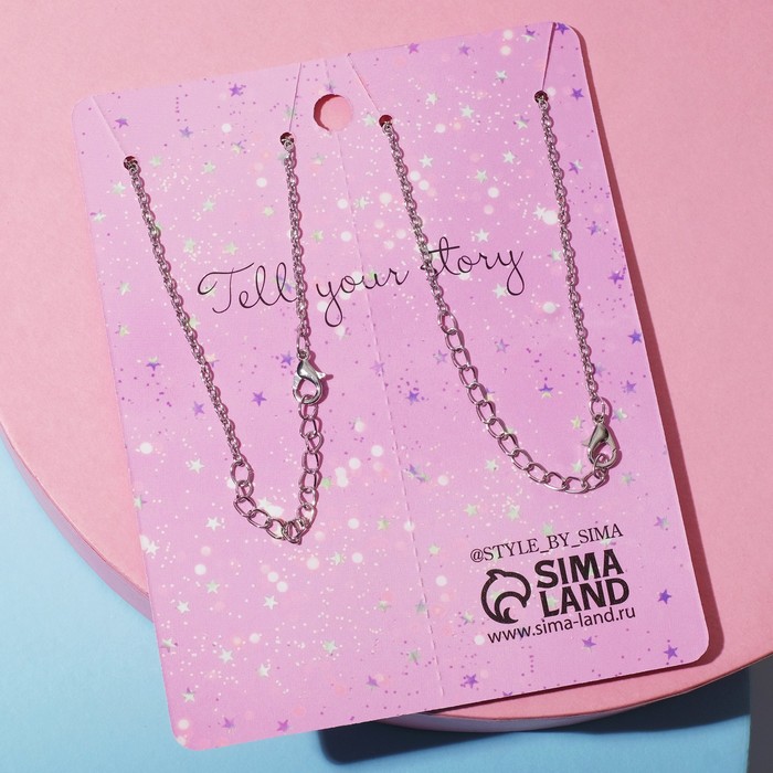 Кулоны "Неразлучники" два сердца дополняют друг друга 45см - фото 2