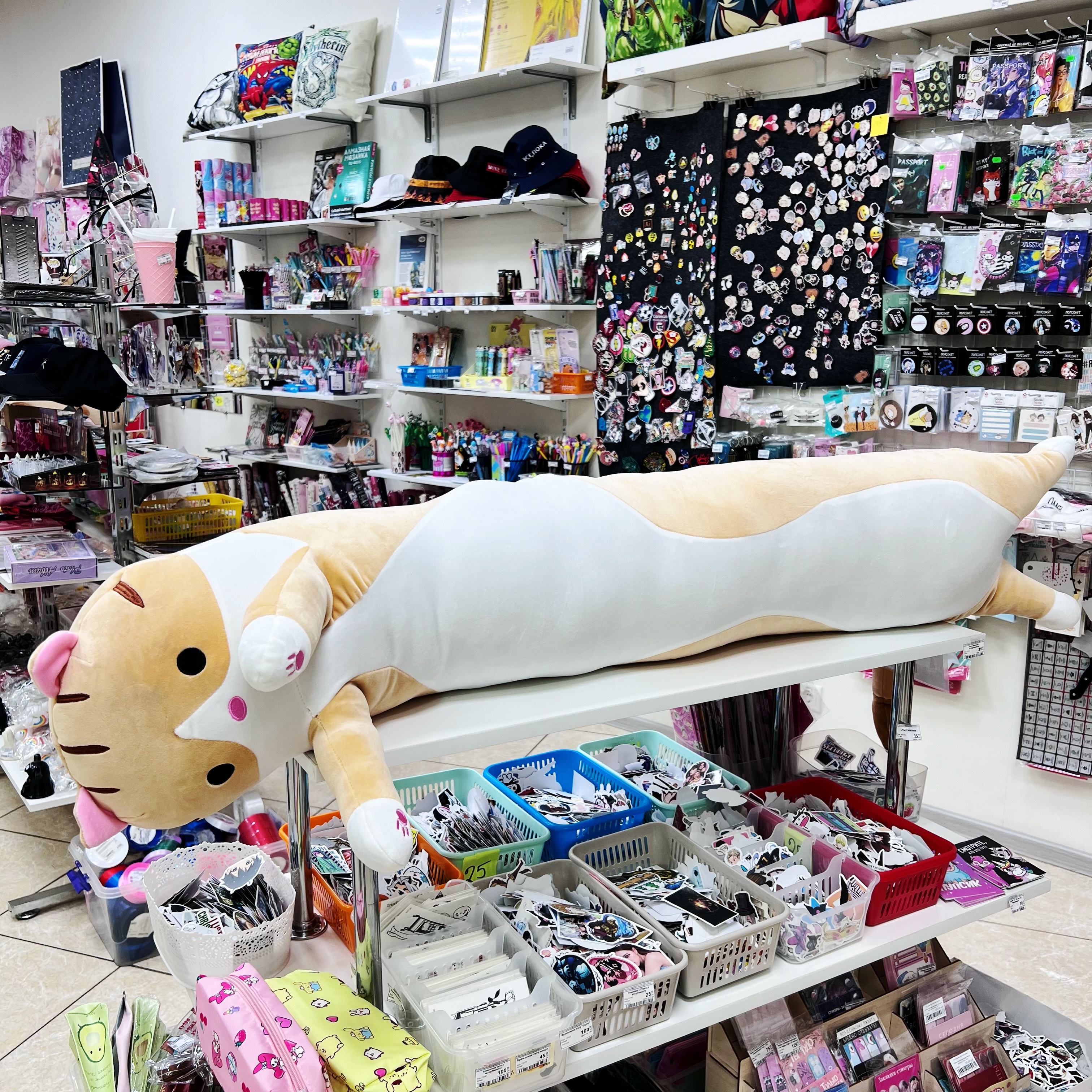 Мягкая игрушка-обнимашка "Кот Батон" 130 см - фото 2